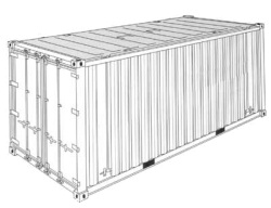 Hardtop-container (20HT)